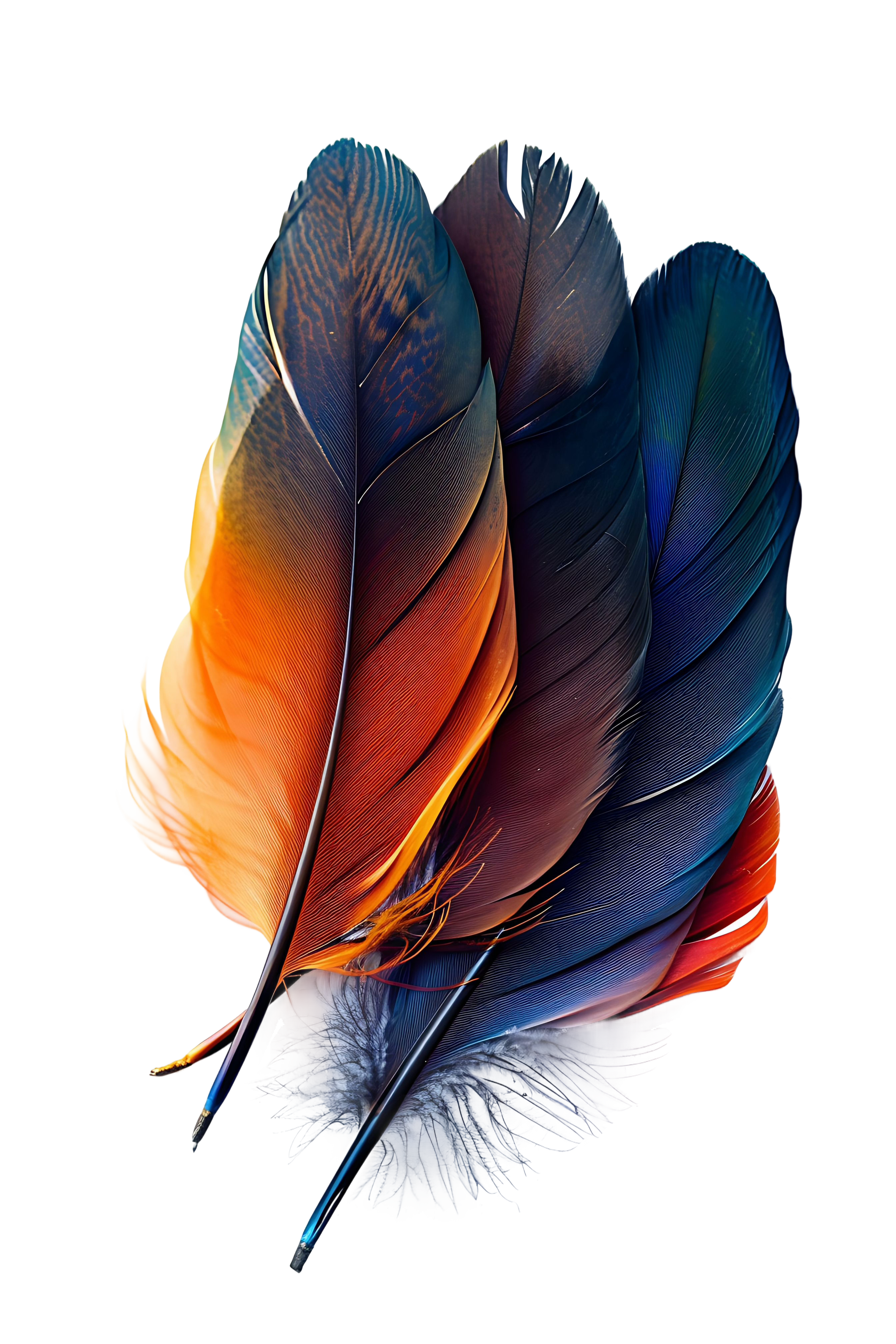 Colorful feathers